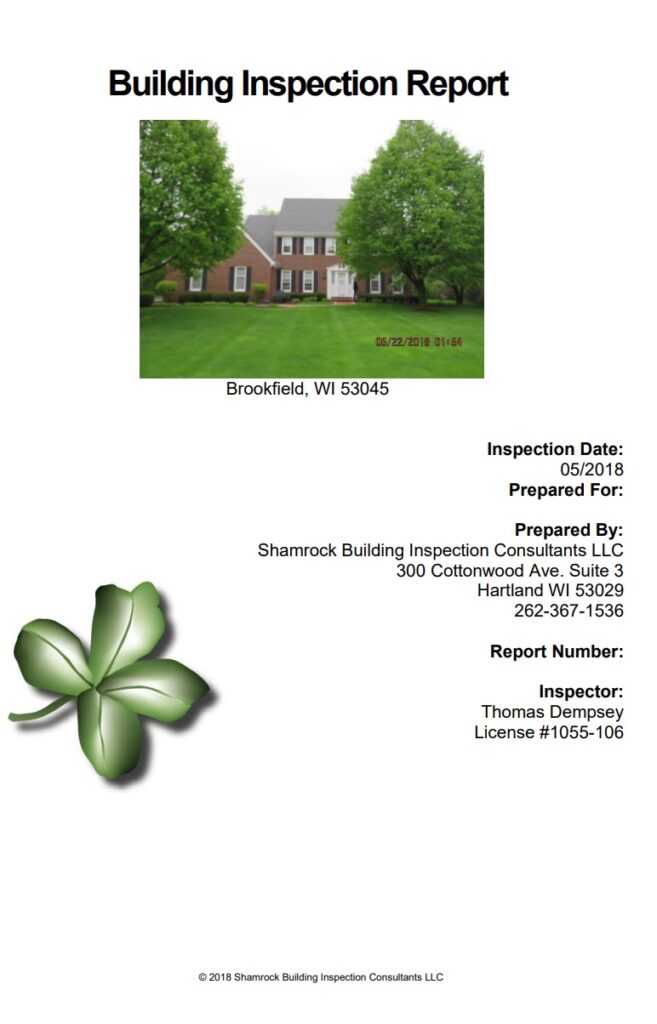Building Inspection Report Example