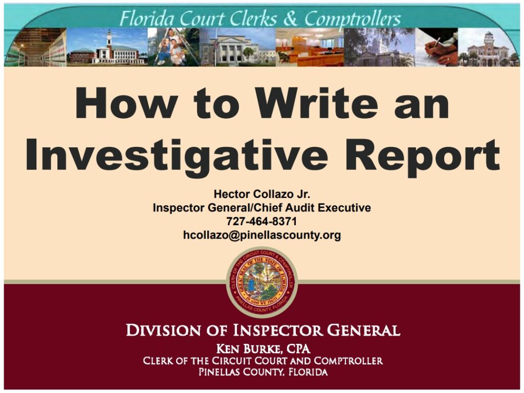 Inquiry Report Writing Example