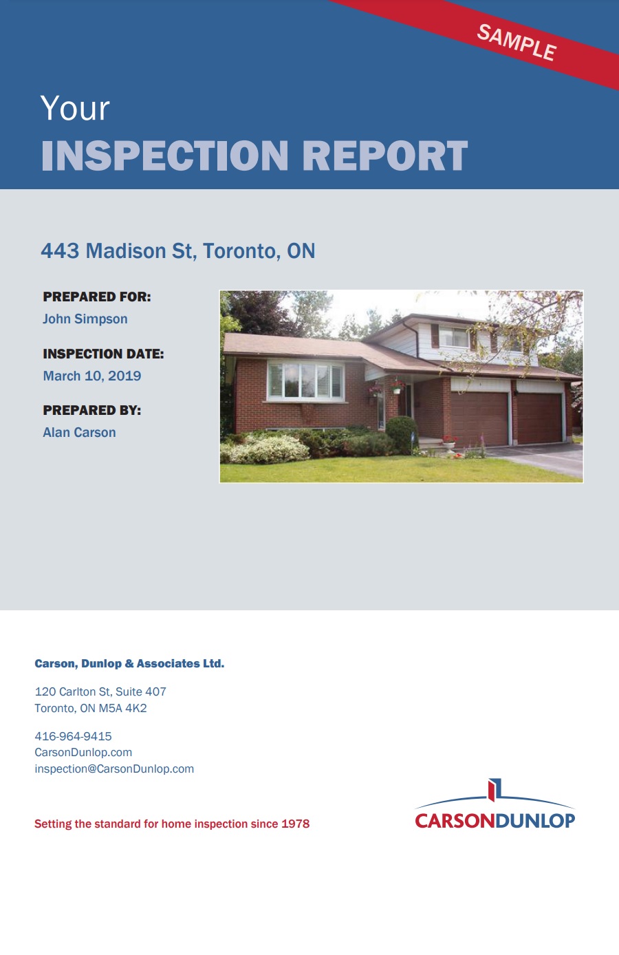 Inspection Report Example | Free Report Examples