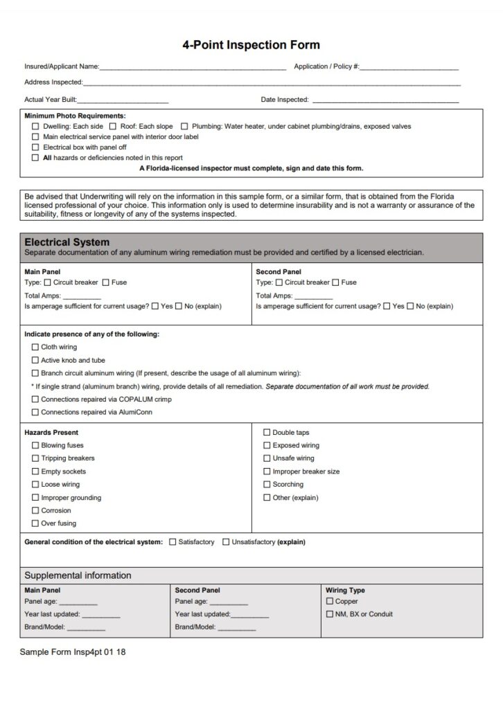 Inspection Report Template