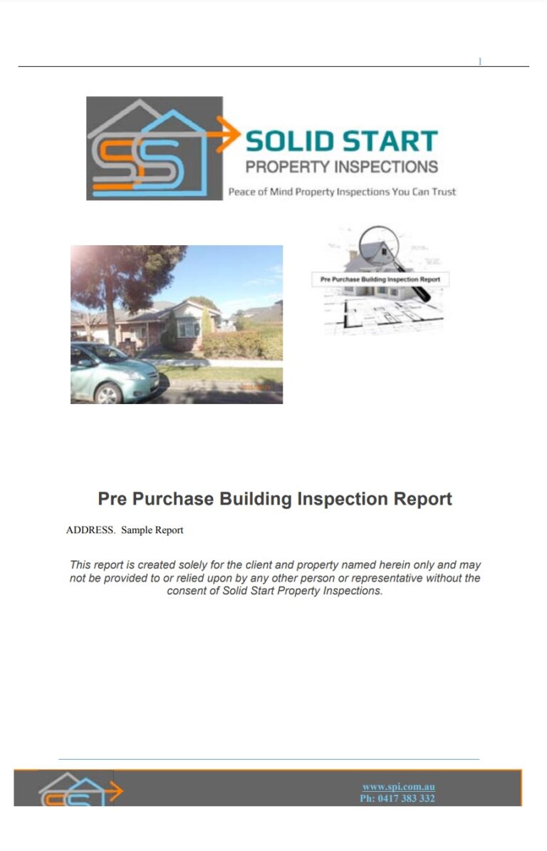 Inspection Report Template