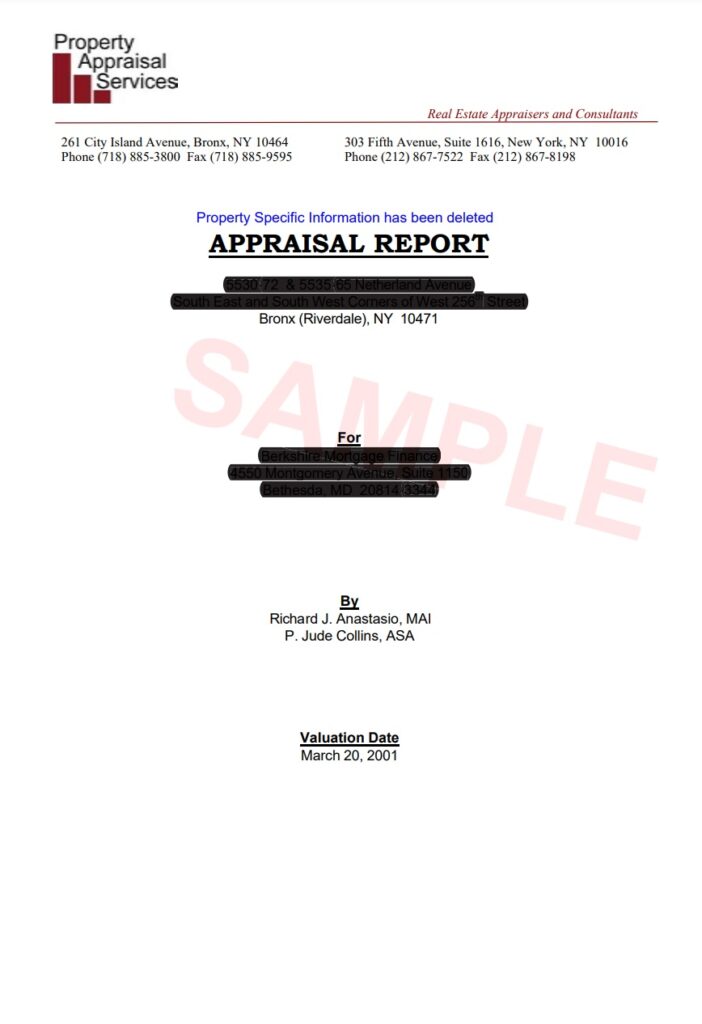 Real Property Appraisal Report Template