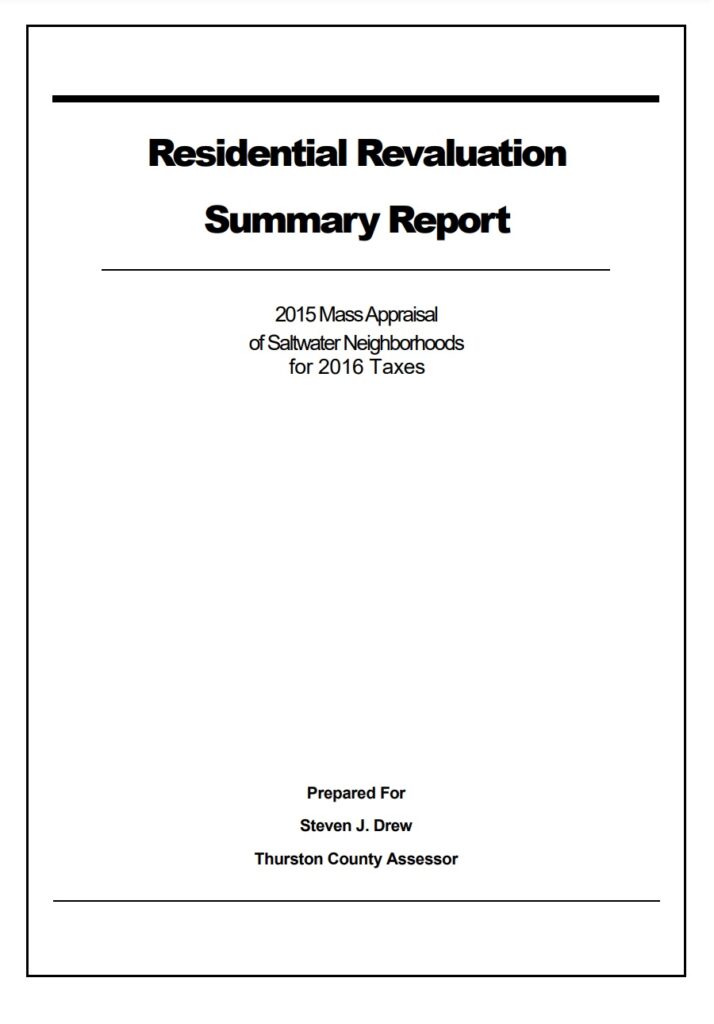 Residential Property Appraisal Report Example