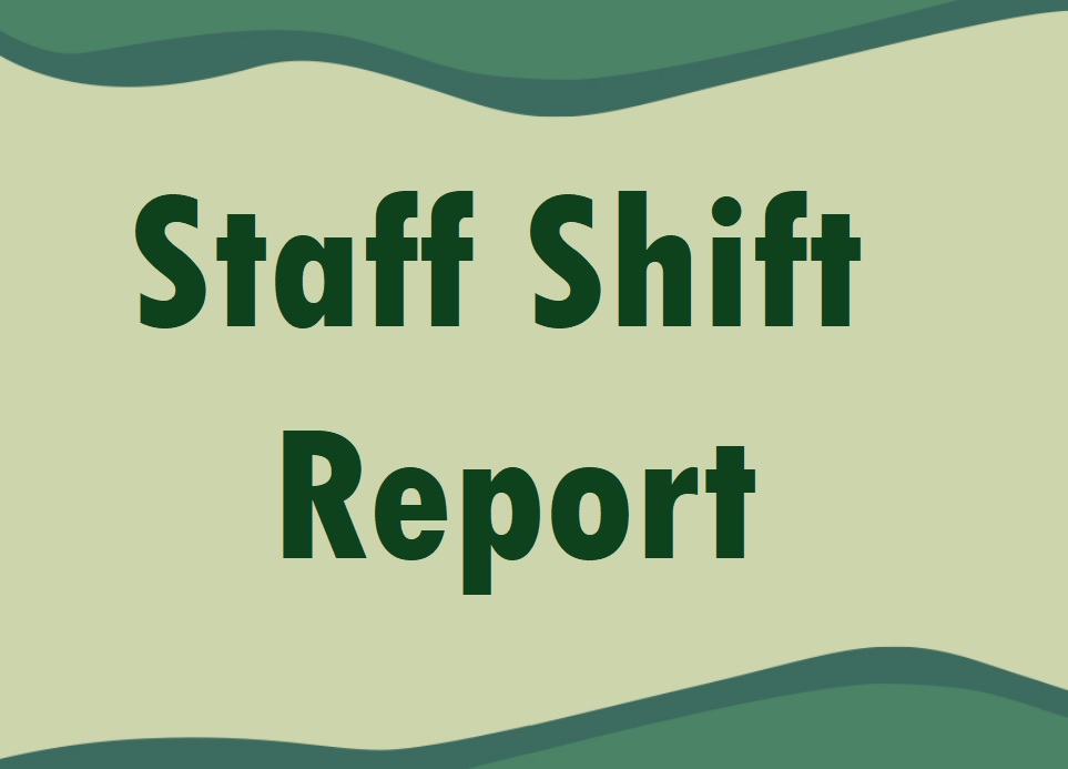 Staff shift Report