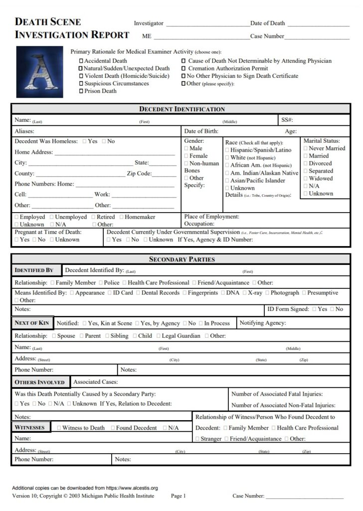 Police Investigation Report Example