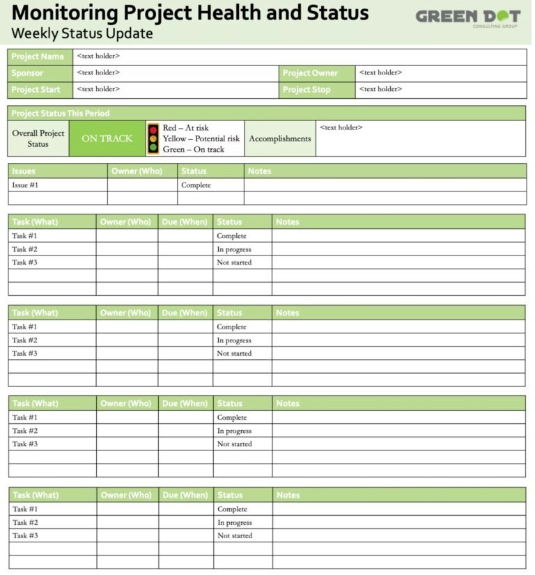 Status Report Example | Free Report Examples