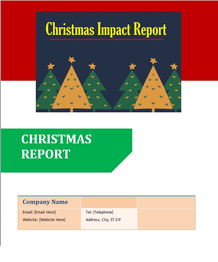 Christmas Impact Report Example
