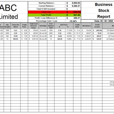 Business Report Template