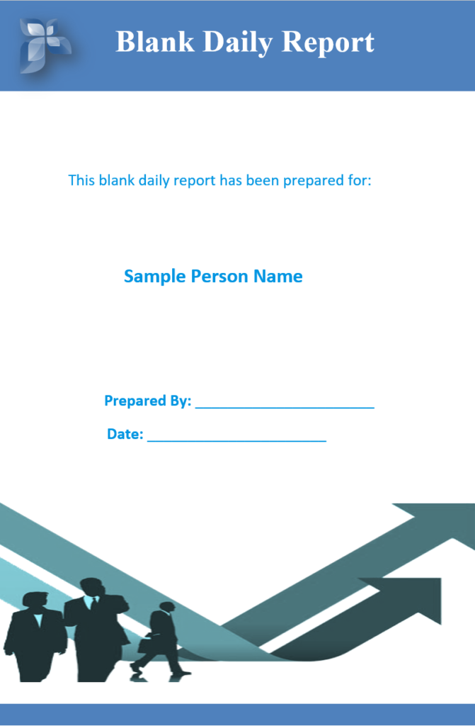 Blank Daily Report Example