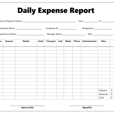 Daily-Report-Template