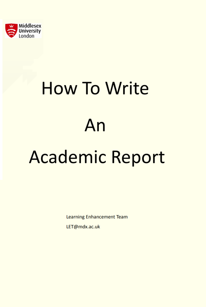 Academic Report Writing Example
