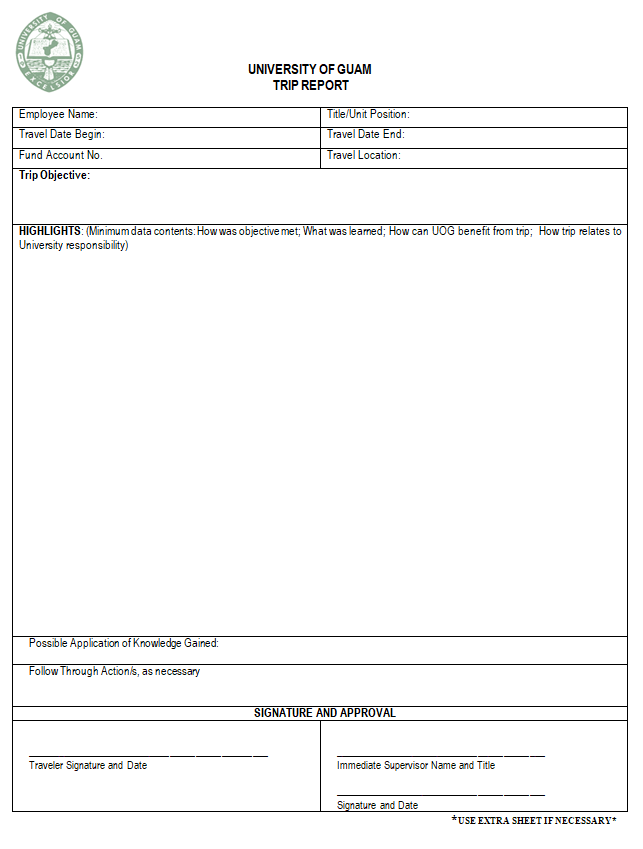 Successful Study Tour Report Example