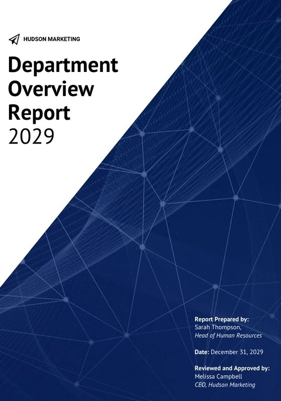 Department Report Template