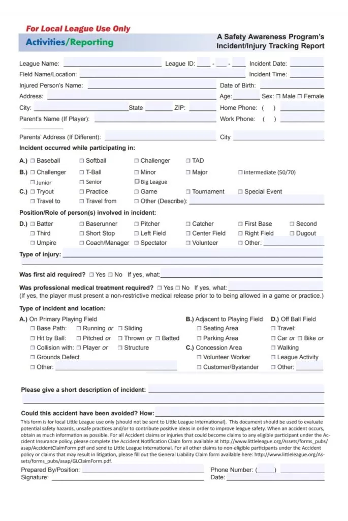 Incident Report Template